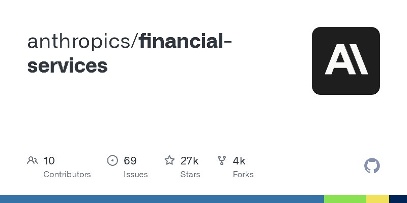 GitHub - anthropics/financial-services