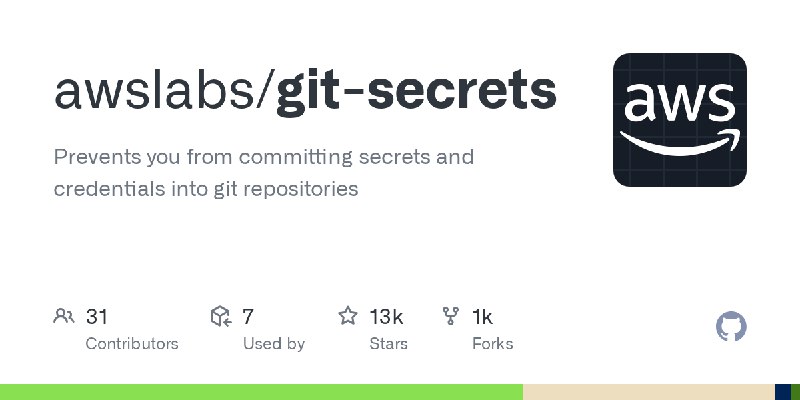 GitHub - awslabs/git-secrets: Prevents you from committing secrets and credentials into git repositories
