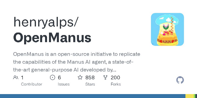 GitHub - henryalps/OpenManus: OpenManus is an open-source initiative to replicate the capabilities of the Manus AI agent, a state…