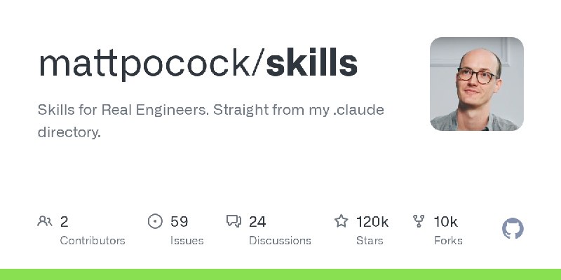 GitHub - mattpocock/skills: Skills for Real Engineers. Straight from my .claude directory.