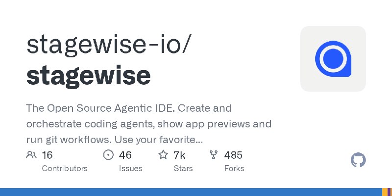 GitHub - stagewise-io/stagewise: The Open Source Agentic IDE. Create and orchestrate coding agents, show app previews and run git…