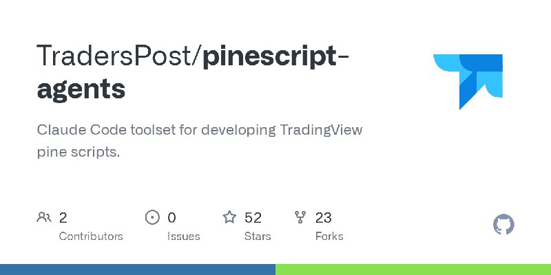 GitHub - TradersPost/pinescript-agents: Claude Code toolset for developing TradingView pine scripts.