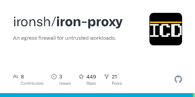 GitHub - ironsh/iron-proxy: An egress firewall for untrusted workloads.