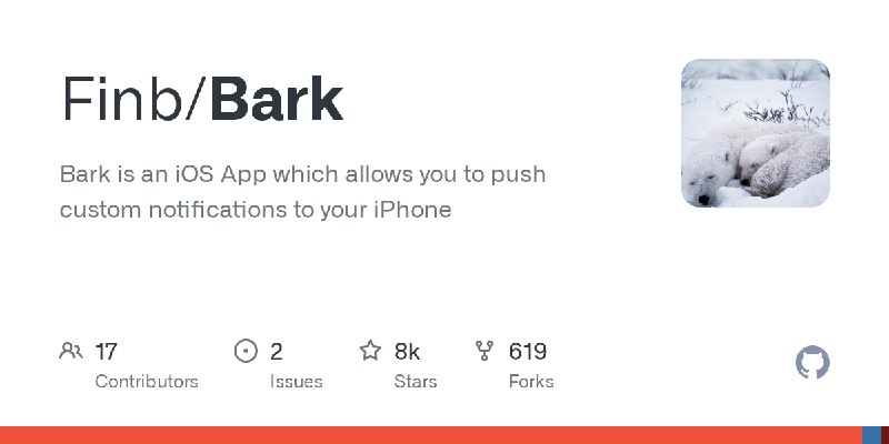 GitHub - Finb/Bark: Bark is an iOS App which allows you to push custom notifications to your iPhone