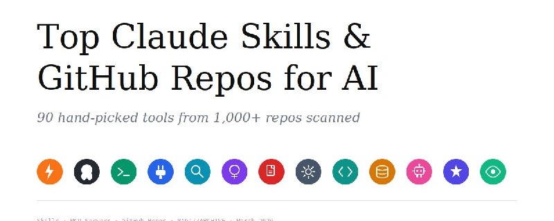 Top 50 Claude Skills & GitHub Repos for AI — The Only List You Need.