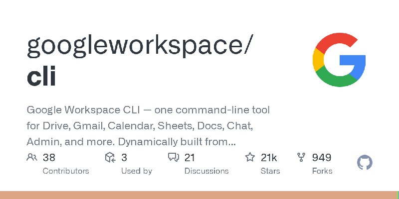 GitHub - googleworkspace/cli at producthunt