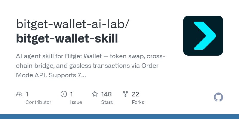 GitHub - bitget-wallet-ai-lab/bitget-wallet-skill: AI agent skill for Bitget Wallet — token swap, cross-chain bridge, and gasless…