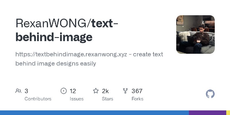GitHub - RexanWONG/text-behind-image: https://textbehindimage.rexanwong.xyz - create text behind image designs easily