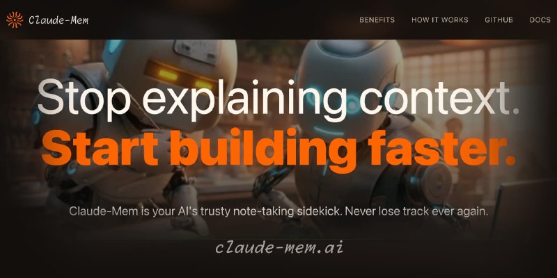 GitHub - thedotmack/claude-mem: A Claude Code plugin that automatically captures everything Claude does during your coding sessions…