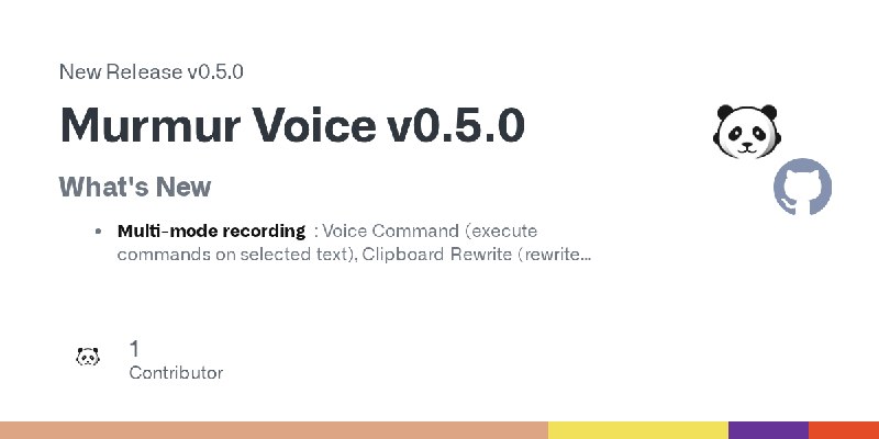 Release Murmur Voice v0.5.0 · panda850819/murmur-voice