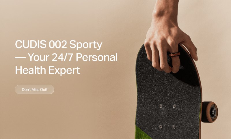 CUDIS Ring | The AI-Powered Smart Ring for Wellness & Sleep