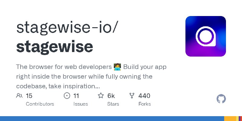GitHub - stagewise-io/stagewise: The browser for web developers 🧑‍💻  Build your app right inside the browser while fully owning…