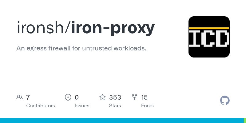 GitHub - ironsh/iron-proxy: An egress firewall for untrusted workloads.