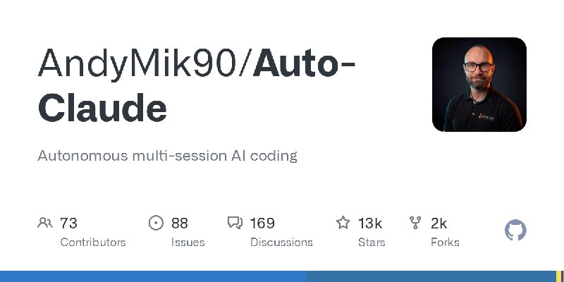 GitHub - AndyMik90/Auto-Claude: Autonomous multi-session AI coding