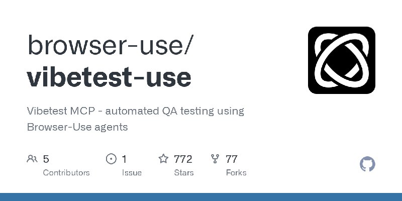 GitHub - browser-use/vibetest-use: Vibetest MCP - automated QA testing using Browser-Use agents