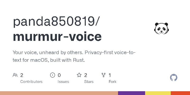 murmur-voice/README.zh-TW.md at main · panda850819/murmur-voice