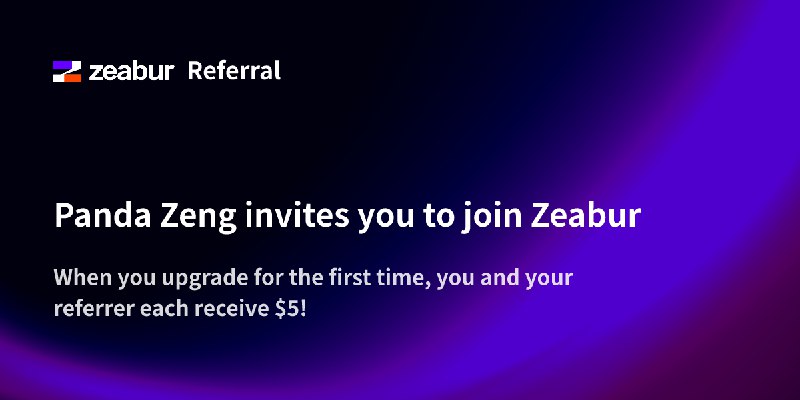 Panda Zeng  invites you to join Zeabur