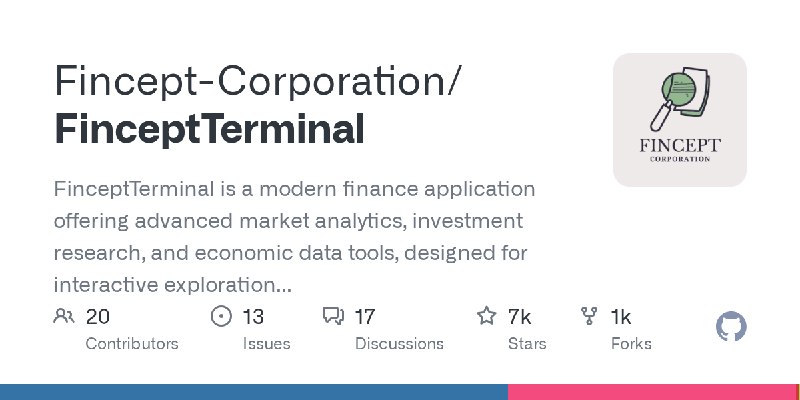 GitHub - Fincept-Corporation/FinceptTerminal: FinceptTerminal is a modern finance application offering advanced market analytics…
