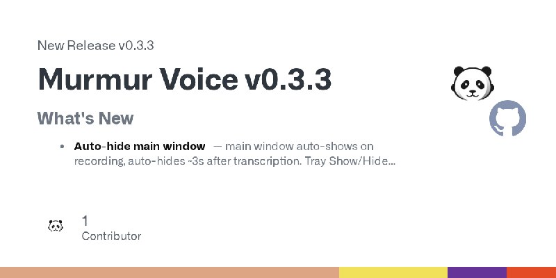 Release Murmur Voice v0.3.3 · panda850819/murmur-voice