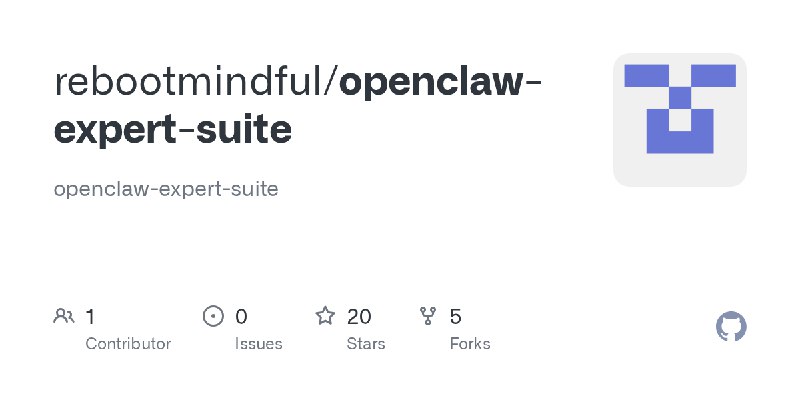GitHub - rebootmindful/openclaw-expert-suite: openclaw-expert-suite
