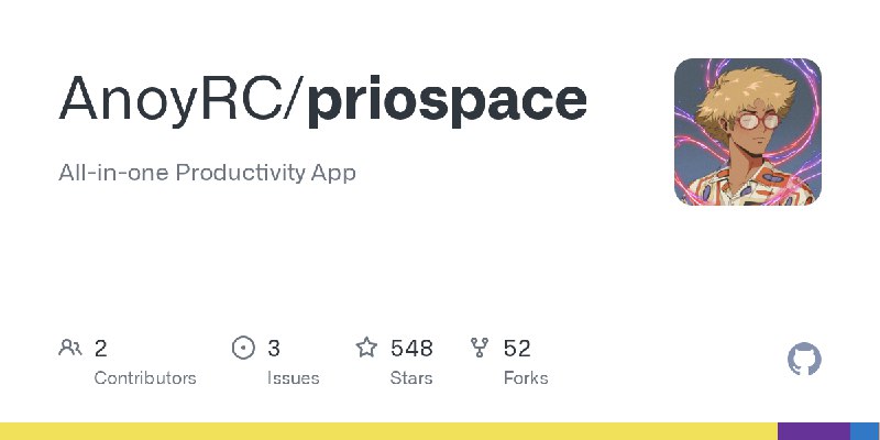 GitHub - AnoyRC/priospace: All-in-one Productivity App