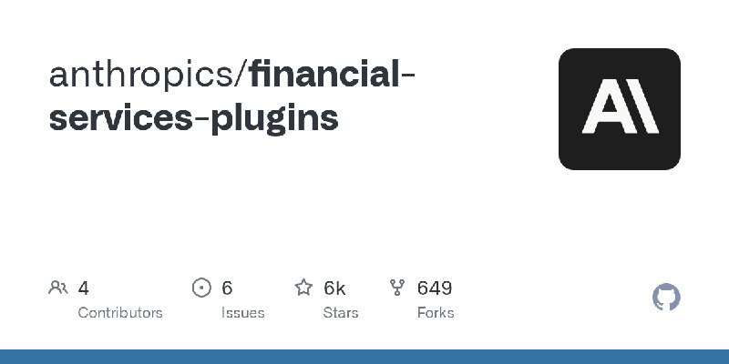 GitHub - anthropics/financial-services-plugins