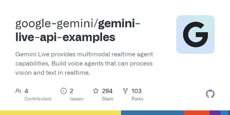 GitHub - google-gemini/gemini-live-api-examples: Gemini Live provides multimodal realtime agent capabilities. Build voice agents…