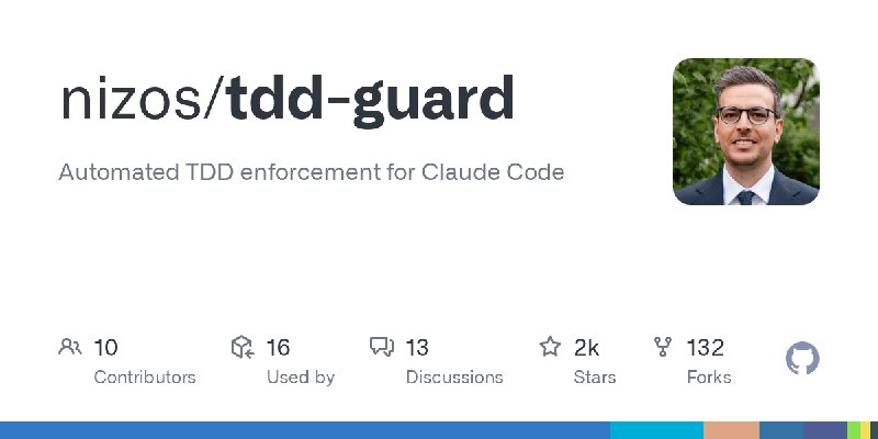 GitHub - nizos/tdd-guard: Automated TDD enforcement for Claude Code