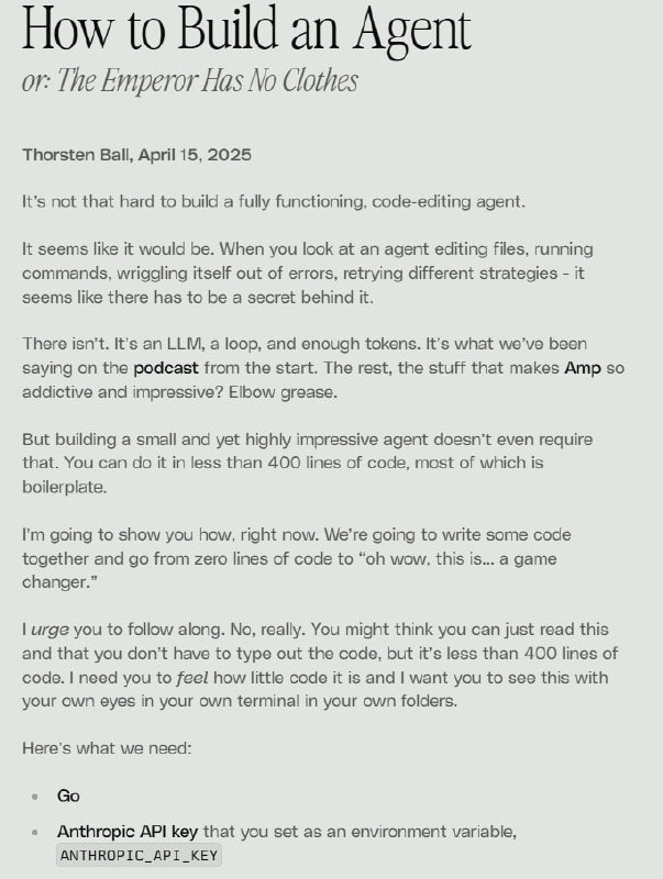 构建一个具备代码编辑能力的Agent其实远比想象中简单