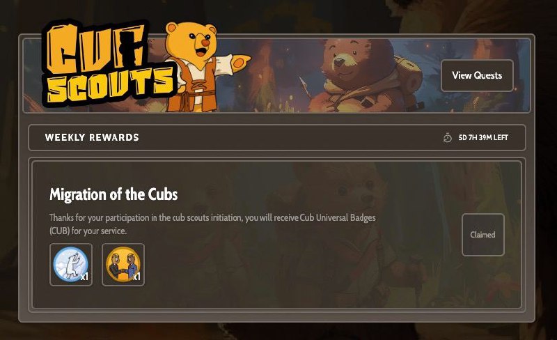 #BeraChain | 交互 Claim 徽章────────────────重要性：🌕🌕🌕🌕🌑時效性：剩下五天耗時：2分鐘成本：0────────────────如果新手想零嚕練習 也可以玩 Bera估計 Testnet 用戶也能拿空投唯一缺點就是這條鏈網路超破 超擠但融資和估值都是超誇張的高 值得做Honeyjar 網站更新了 可以領徽章去～────────────────